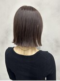 まとまりと艶が続く髪質改善ボブカット/ラベンダーグレージュ