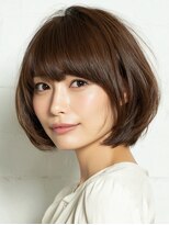 アンサ 小倉店(ANSA)&nbsp;丸みショートボブ｜大人ナチュラル小顔ヘア