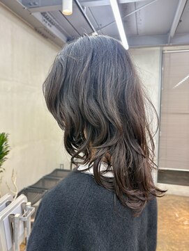 トオ(TOH) 大人ミディアムヘアパーマレイヤーパーマナチュラルホットパーマ