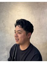 バーバースタジオユー(Barber studio u.) ツーブロック×ウェーブパーマ