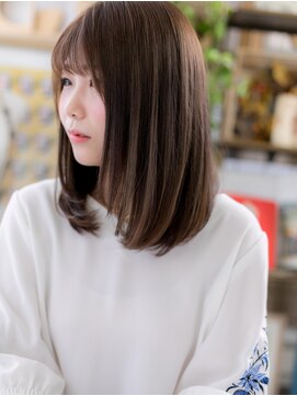 カバーヘア イヴ 戸頭店(COVER HAIR EVE) *EVE戸頭*大人ベーシック…前下がりワンカールストレートa!