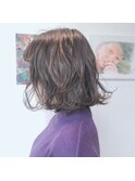 *ラベンダーアッシュ×ウェーブボブ*