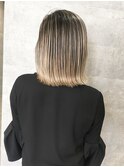 切りっぱなし_バレイヤージュ