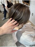 ハイライトショート『倉敷美容室』『ナブラ』