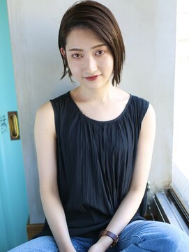 バース(BIRTH) 天神【BIRTH】ミニボブミルクティーブラウン束感ショート11