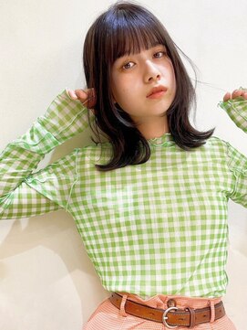 カナン 銀座(CANAAN) #鎖骨下ロブ #顔周りレイヤー #プチウルフ