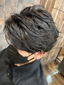 ヘアー クリエイト カルバリ(HAIR CREATE Calbari) 七三パート×ニュアンスパーマ