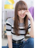 Iラインフォルムで小顔★透明感艶カラーアッシュミルクティーa1