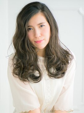 フィーカホップスコッチ 喜多方 塩川(Fica Hopscotch) ロング×ゆるウェーブ×前髪長め