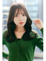 【TRONO本丸】大人かわいい 20代30代 韓国風 くびれロング