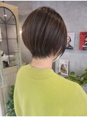 大人丸みショートボブ