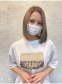 きりっぱなしボブ×ミルクティーグレージュ
