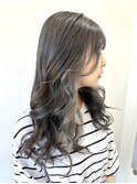 【FOLK】透明感グレーインナーシルバー☆似合わせゆるロング♪