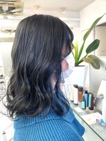 ルートエイチ 市川(Root H) 斜めバンググレージュカラーデザインカラーシルキーベージュ