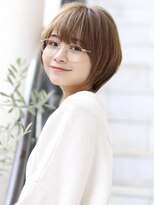 アンド ストーリーズ(&STORIES) 大人可愛い小顔ひし形クビレ丸みボブ20代30代40代大人ショート