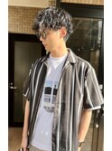波巻きパーマ*マッシュスタイル