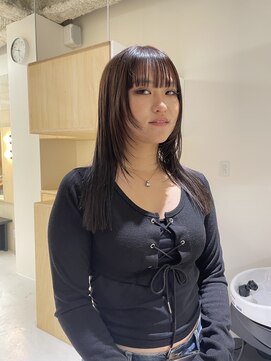 ニール 名古屋 伏見 丸の内(NEELU) 【Neelu】ぱつっとカット×顔まわりレイヤー