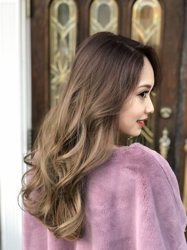 2丁目3番地美容室 【MOMOTAROハイライト】モカブラウン☆グラデーション