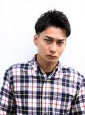 ショートアップバングツーブロック刈り上げ〔メンズ大阪/本町〕