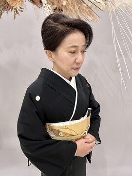 プティクローシェ バイ クオーレ(petite cloche by CUORE) 着物に合う和装ヘア　夜会巻