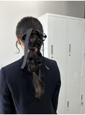 編みおろし/ヘアセット/ヘアアレンジ