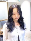 インナーパープル×ブルーブラック