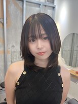 イオエ 梅田(ioe) ダブルカラー/大人ボブ/黒髪スタイル/髪質改善/縮毛矯正