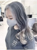 シルバーシャドールーツ　バレイヤージュ