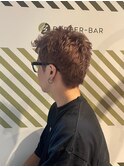 メンズの透明感くすみカラー×アップバング 爽やかショート#2
