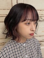 ロリム(RorriM)&nbsp;インナーカラー × ラベンダーピンク × ボブ × ダブルカラー