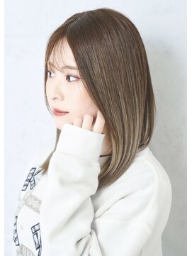 ヘアーラウンジ ハピル(Hair lounge Hapir) 【髪質改善M3Dカラー×Aujua】ミルクティーベージュ