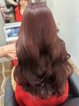 アリスバイアフロート 自由が丘(ALICe by AFLOAT) ブリーチなし◎ピンクブラウン/透明感カラー【自由が丘】