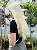 春のとれんど外国人風抜きっぱなしブロンドヘアーのハイトーン
