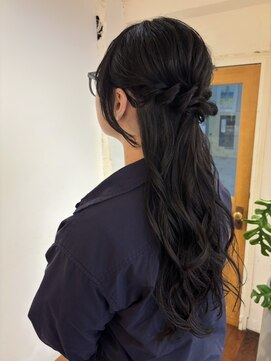 ミンティング(MINTing) ハーフアップヘアアレンジ/結婚式ヘア/お呼ばれヘア