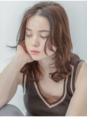 クラゲヘアー/オリーブグレー/小顔/ココアベージュ［自由が丘］