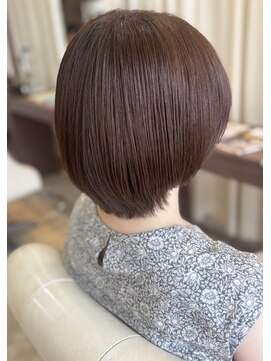 ヘアデザインスペース イチエ(hair design space i chi e) まとまりやすくスタイリング簡単◎大人可愛いショートボブ