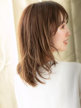 カバーヘア 上尾西口店(COVER HAIR) ミルクティーアッシュゆるふわミディアムレイヤーY上尾30代40代!