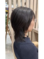 ラディシュ さがみ野(RADISH)&nbsp;ココアベージュウルフマッシュレイヤー髪質改善グレージュカラー