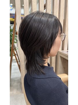 ラディシュ さがみ野(RADISH) ココアベージュウルフマッシュレイヤー髪質改善グレージュカラー