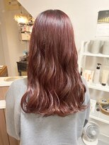 カサネ(KASANE)&nbsp;ブリーチなしダブルカラー 赤髪 チェリーレッド 長崎ロング