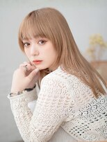 ビバラヘアー(VIVA LA HAIR) ブリーチダブルカラー ハイトーンベージュ 前髪カット 20代 10代