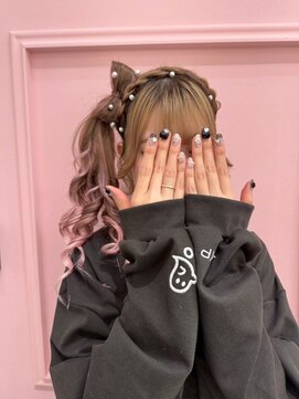 リアン(lien) サイドポニー×立体リボン