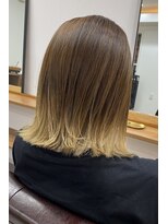 ランプ(Lamp) くびレイヤー グレーベージュ 白髪染め 白髪ぼかし 髪質改善UP