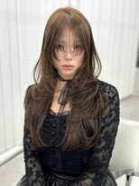 リヴ オオサカ(LIV OSAKA)&nbsp;オリーブベージュ/ブリーチなしダブルカラー/レイヤーカット