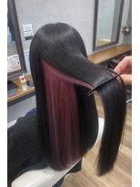 カットウェルズ ラブコオリヤマ 郡山店(Cut Well's Love Koriyama) ロングストレート、インナーカラー