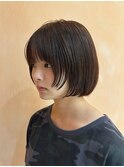 ハッシュボブ/レイヤーボブ/透明感カラー/北綾瀬