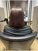 シンプルな前下がりボブ/髪質改善　archive垂水 