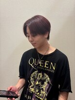 アクセ マッシュボブスタイル韓国ビジネスマッシュシースルーバング