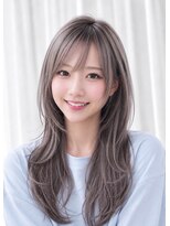 アミリー ひたち野うしく店(Amily)&nbsp;ハイライトバレイヤージュダブルカラーケアブリーチ20代30代