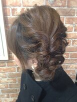 ヒマワリ(HIMAWARI)&nbsp;結婚式お呼ばれヘアセット☆編み込みアレンジ